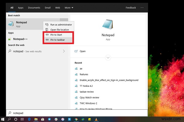 Cách đặt Sticky Note hoặc Notepad trên màn hình nền trong Windows 11/10
