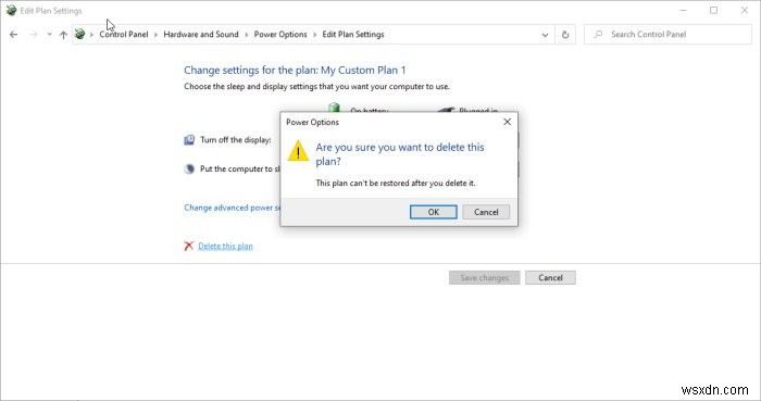 Cách xóa Power Plan (Kế hoạch nguồn) trong Windows 11/10