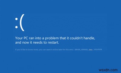 Lỗi màn hình xanh DRIVER_VERIFIER_DMA_VIOLATION trên Windows 11/10