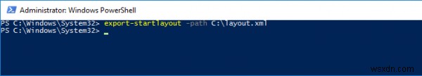 Cách Import, Export bố cục Start Menu trong Windows 11/10 bằng PowerShell