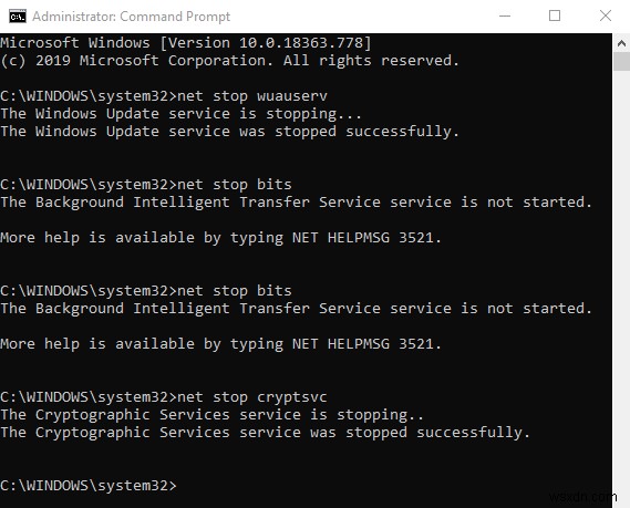 Sửa lỗi Windows Update Error Code 8024A000