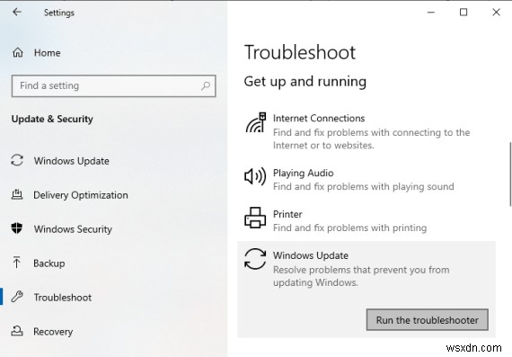 Sửa lỗi Windows Update Error Code 800F0A13
