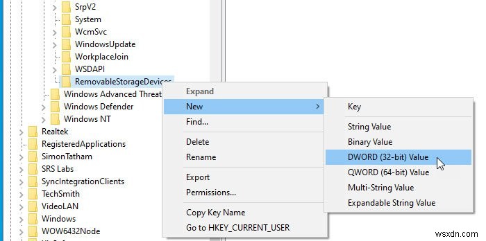Cách cho phép truy cập trực tiếp Removable Storage trong Remote Session trên Windows 10