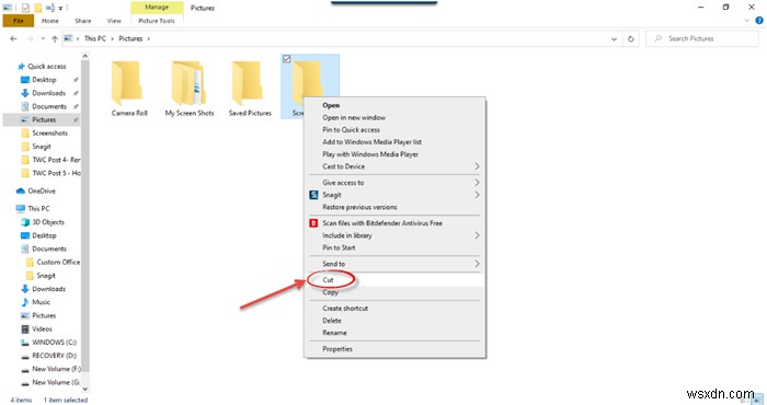 Cách di chuyển Files và Folders trong Windows 11/10