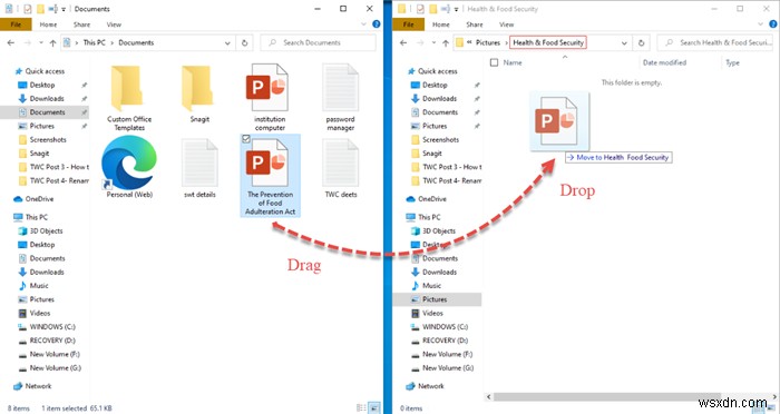 Cách di chuyển Files và Folders trong Windows 11/10