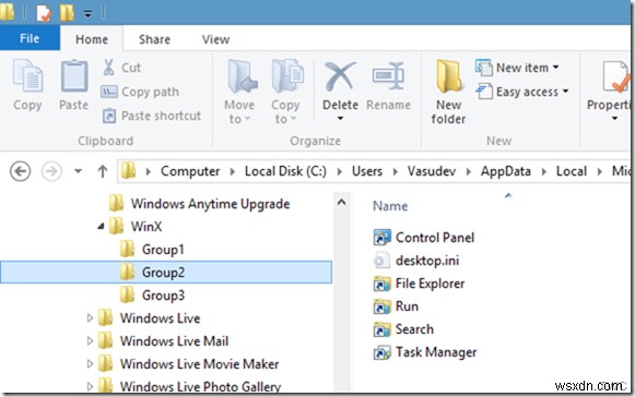Cách thêm mục vào Win-X Power User Menu trên Windows 11/10