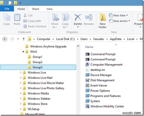 Cách thêm mục vào Win-X Power User Menu trên Windows 11/10