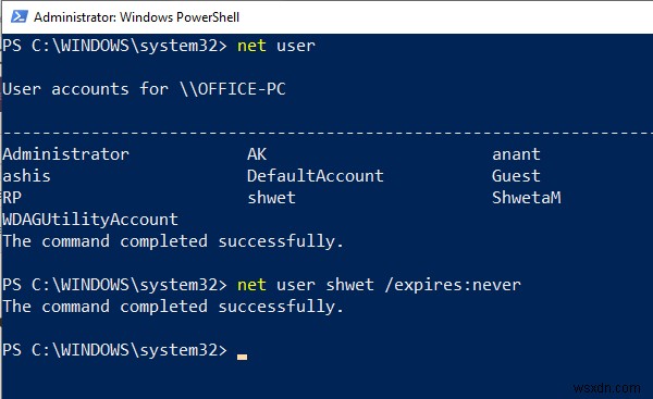 Khắc phục lỗi The user s account has expired trên Windows 11/10