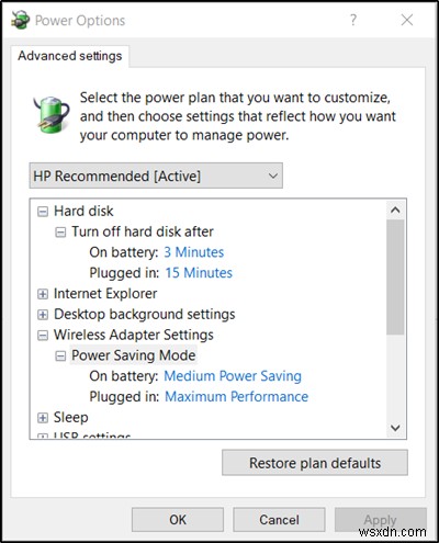 Khắc phục sự cố  Power Saving Switch is changed  trên Windows 11/10