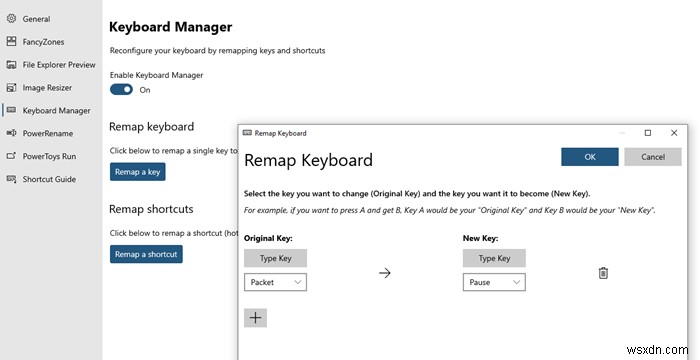 Cách sử dụng PowerToys Run và Keyboard Manager PowerToy