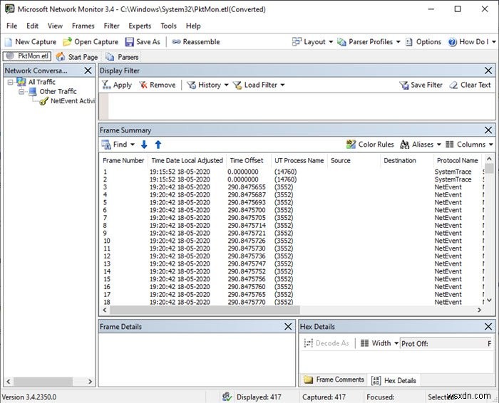 Cách sử dụng công cụ嗅探 mạng mới PktMon.exe trong Windows 10