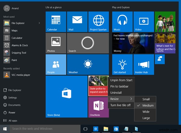 Layout Start Menu tùy chỉnh bị mất sau nâng cấp Windows 10