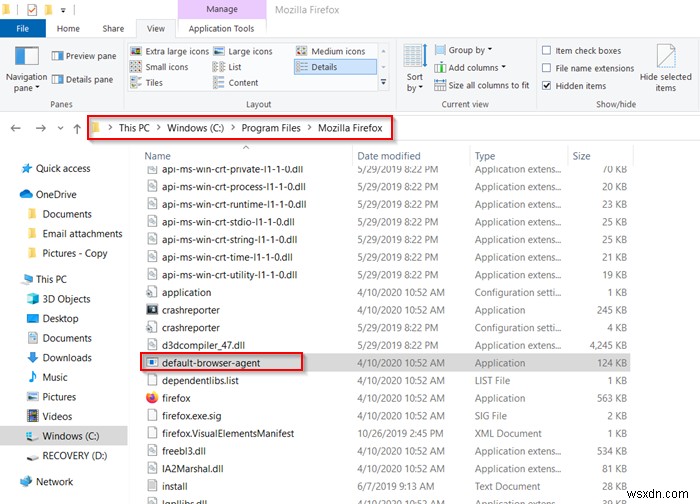 Firefox Default Browser Agent là gì trong Windows 11/10?