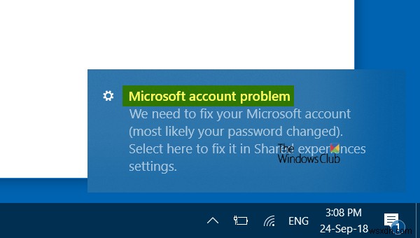 Vấn đề tài khoản Microsoft:  We need you to fix your Microsoft account 