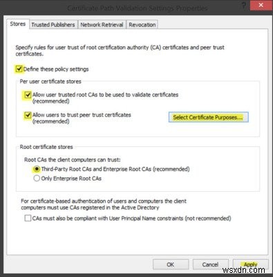 Cách quản lý Trusted Root Certificates (Chứng chỉ gốc tin cậy) trên Windows 11/10