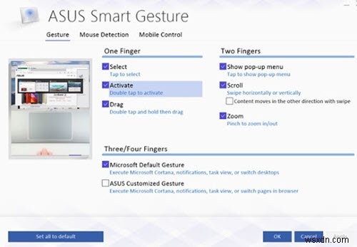 Sửa lỗi ASUS Smart Gesture không hoạt động trên Windows 10