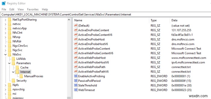 Cách xóa lỗi chuyển hướng msftconnecttest