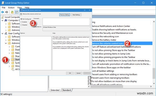 Biểu tượng âm lượng (Volume icon) bị mất trên Thanh tác vụ (Taskbar) trong Windows 11/10