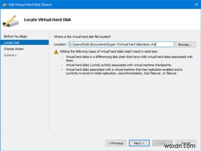 Cách chuyển đổi VHD sang VHDX dùng Hyper-V Manager
