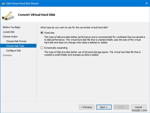 Cách chuyển đổi VHD sang VHDX dùng Hyper-V Manager