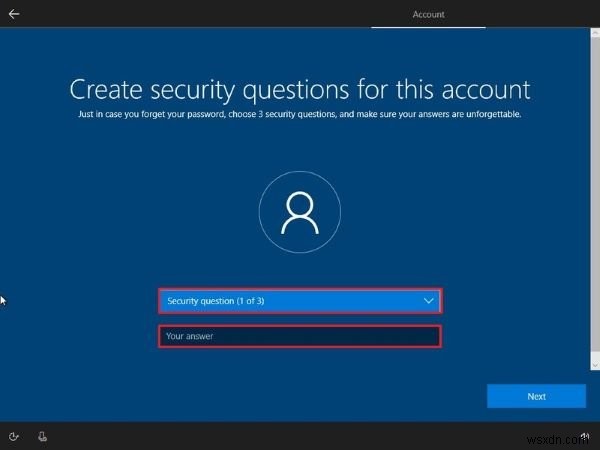 Tạo tài khoản cục bộ khi cài đặt hoặc sau khi cài Windows 10 Home