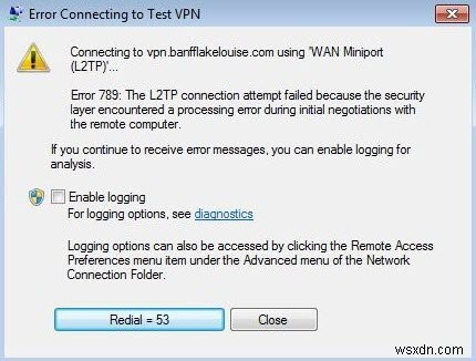 Khắc phục lỗi VPN 789: Kết nối L2TP thất bại trên Windows 10