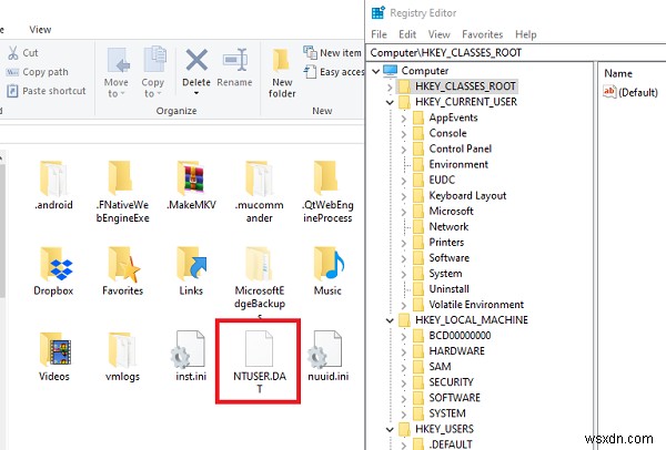 File NTUSER.DAT trong Windows 10 là gì?