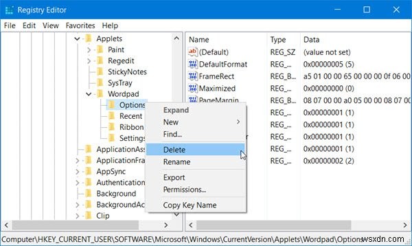 WordPad không hiển thị văn bản hoặc mở với ký tự lạ