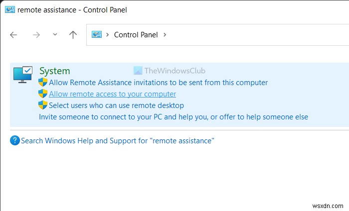 Cách yêu cầu hoặc cung cấp trợ giúp dùng Windows Remote Assistance trong Windows 11/10/8/7