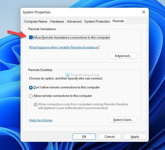 Cách yêu cầu hoặc cung cấp trợ giúp dùng Windows Remote Assistance trong Windows 11/10/8/7