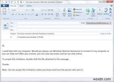 Cách yêu cầu hoặc cung cấp trợ giúp dùng Windows Remote Assistance trong Windows 11/10/8/7