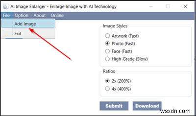 AI Image Enlarger - Phóng to ảnh từ độ phân giải thấp sang cao