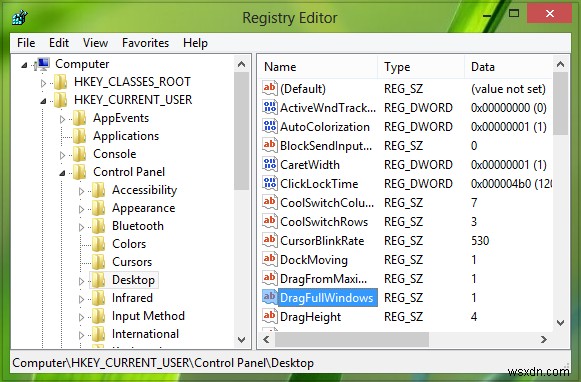 Tắt hiển thị nội dung cửa sổ khi kéo thả trong Windows 10