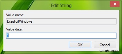 Tắt hiển thị nội dung cửa sổ khi kéo thả trong Windows 10