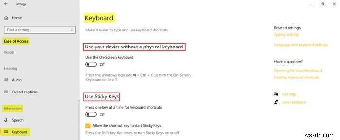 Cách sử dụng cài đặt Dễ dàng truy cập (Ease of Access) trong Windows 10