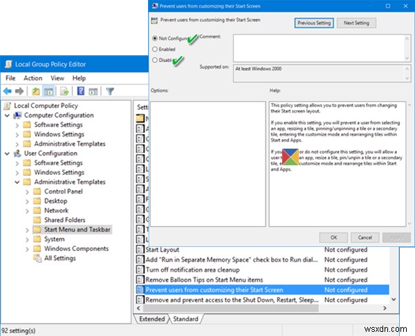 Pin to Start không hoạt động trong Windows 10