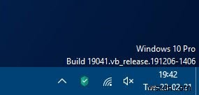 Cách hiển thị phiên bản Windows 10 trên Desktop