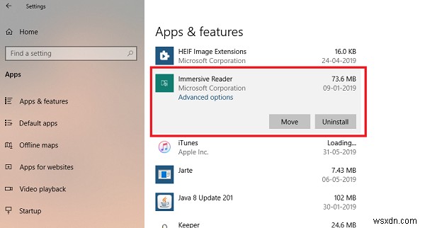 Cách gỡ cài đặt Immersive Reader trong Windows 10