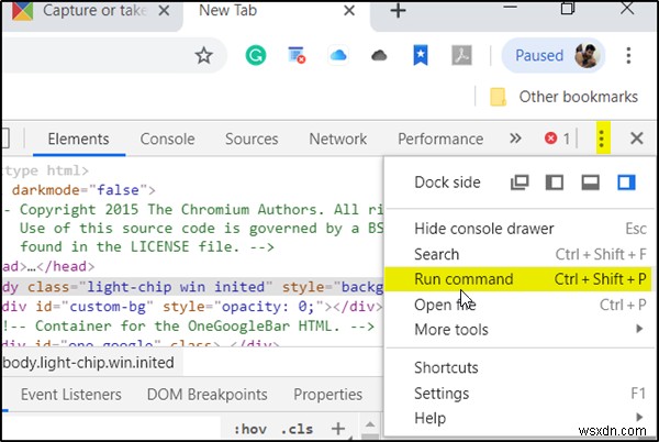Cách chụp ảnh màn hình toàn trang web trong Chrome và Firefox