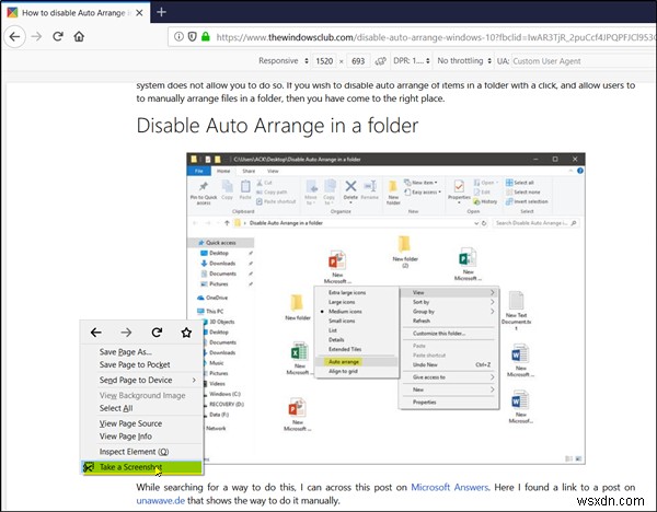 Cách chụp ảnh màn hình toàn trang web trong Chrome và Firefox