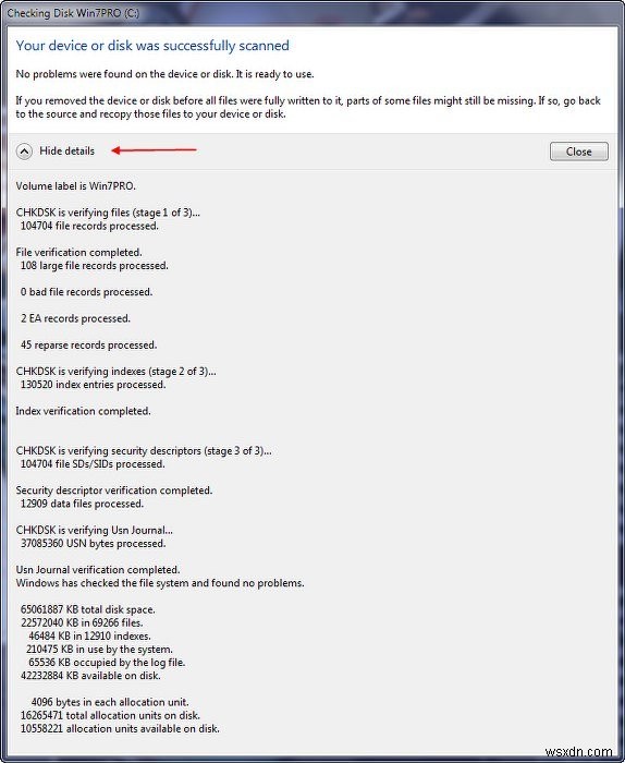Kiểm tra ổ cứng lỗi, sức khỏe, sector xấu trong Windows 11/10