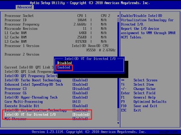 Không tìm thấy hypervisor, Vui lòng bật hỗ trợ hypervisor