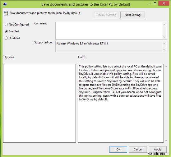 Làm cho Windows 10 lưu Documents cục bộ, thay vì OneDrive