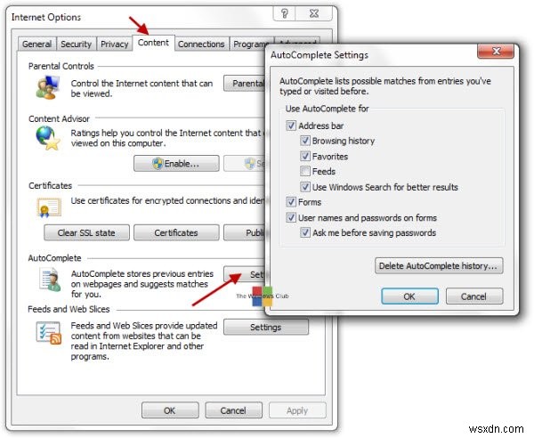 Bật, tắt Autocomplete & Inline AutoComplete trong Explorer, Run & IE trên Windows 10