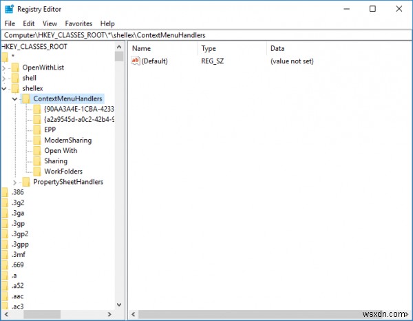 Mục Open With (Mở bằng) bị thiếu trong Context Menu Windows 10