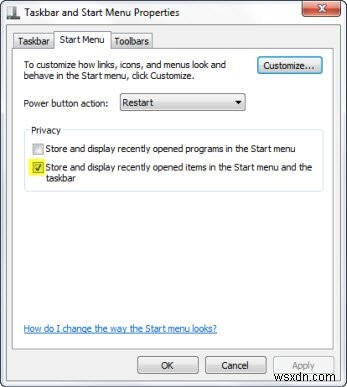 Jump List biểu tượng Explorer trên Thanh tác vụ không hoạt động Windows 11/10