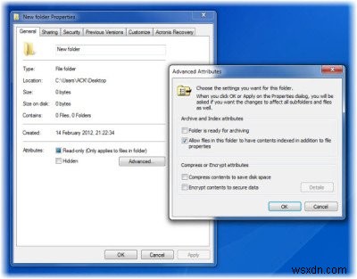 Thay đổi thuộc tính file, tạo file/thư mục siêu ẩn riêng tư bằng attrib.exe