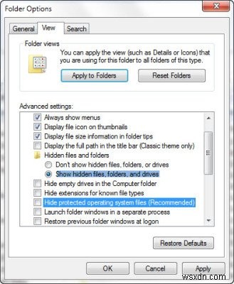 Thay đổi thuộc tính file, tạo file/thư mục siêu ẩn riêng tư bằng attrib.exe