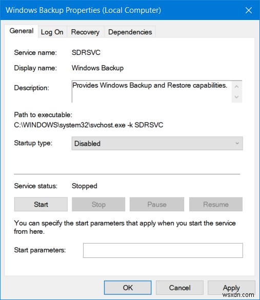Lỗi nội bộ (0x80070716) cho Windows Backup