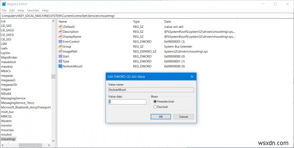 Cách bật hoặc tắt tính năng Gắn tự động ổ đĩa, Volume trong Windows